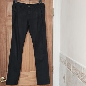 UNIQLO Classic Navy Blue Chino Straight Leg Women's Pants, Size 6